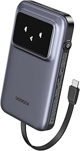 UGREEN Uno Power Bank with Built-in USB-C Cable