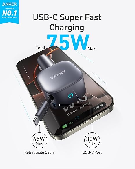Anker USB-C Car Charger.