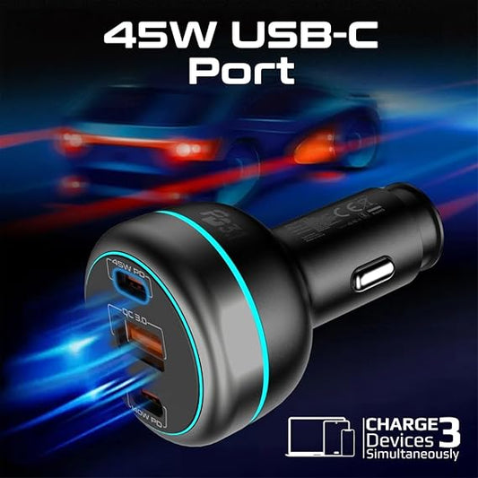 Promate 230W Car Charger with Dual Power Delivery