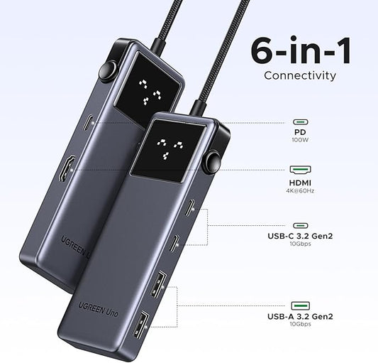UGREEN Uno 6 in 1 USB C Hub