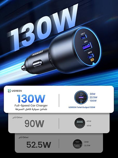 UGREEN 130W Macbook Car Charger Fast Charging