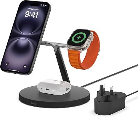 Belkin MagSafe 3 in 1 Wireless Charging Station.