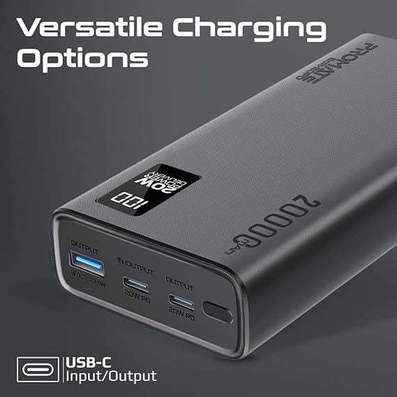 Promate Universal 20000mAh Ultra-Slim Power Bank