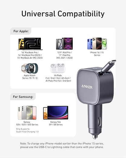 Anker USB-C Car Charger.