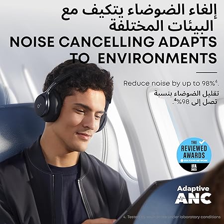 Soundcore by Anker, Space One - Adaptive Active Noise Cancelling Headphones,