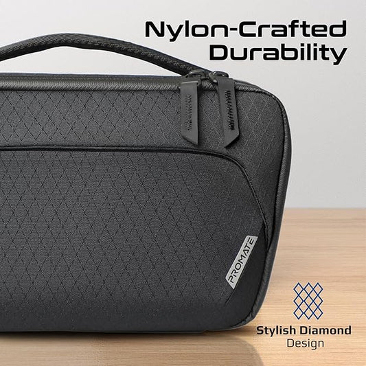 Promate Versatile Handbag, Rip-Resistant Nylon Fabric