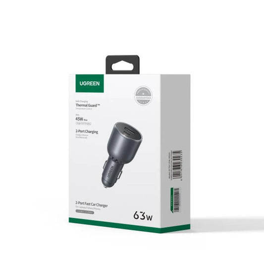 UGREEN Fast Car Charger 63W 2-Port